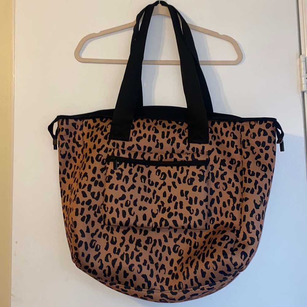 Cheetah Print Large Travel Satchel